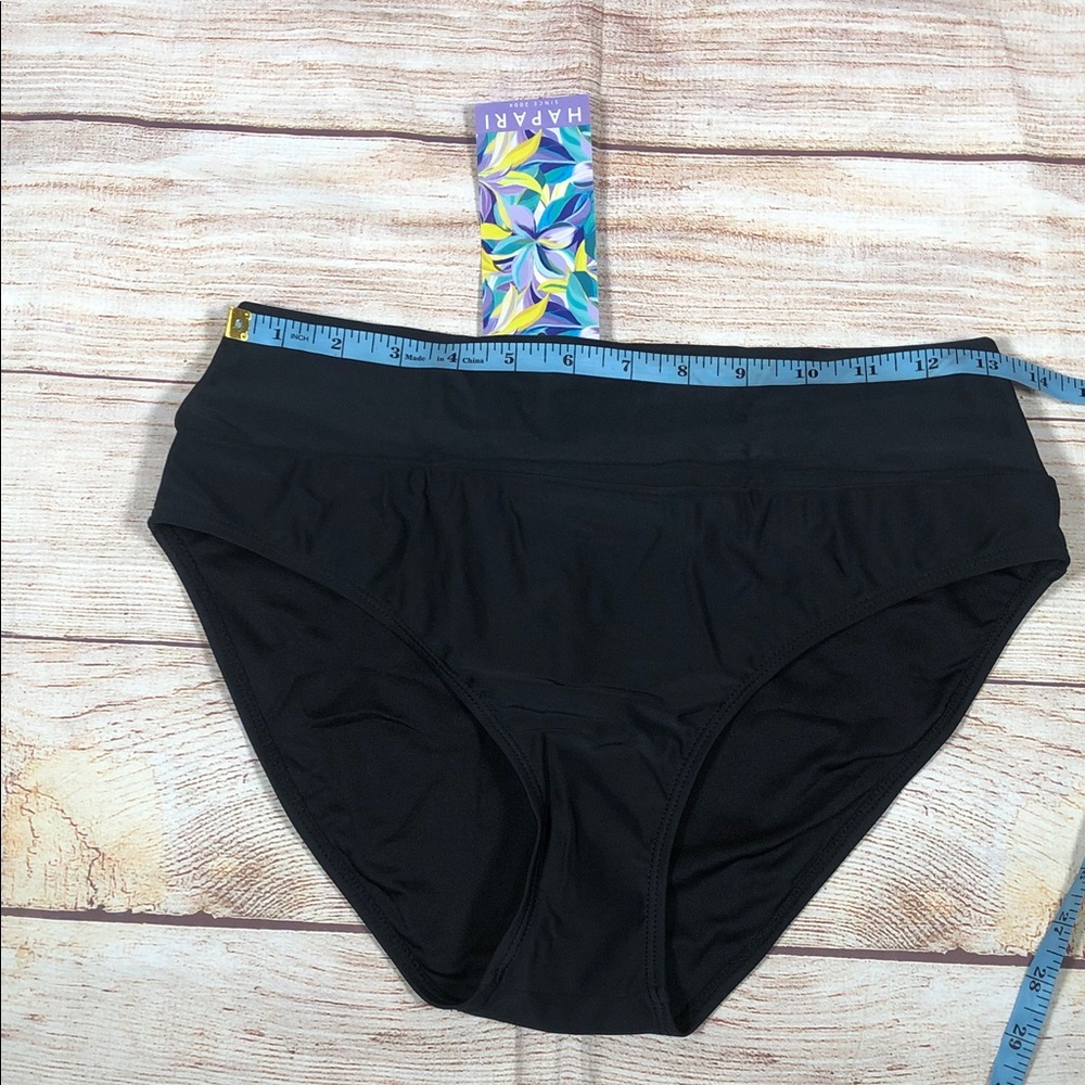 NWT Hapari Tummy Tuk Black High-Waist Bikini Bottom - Picture 2 of 8